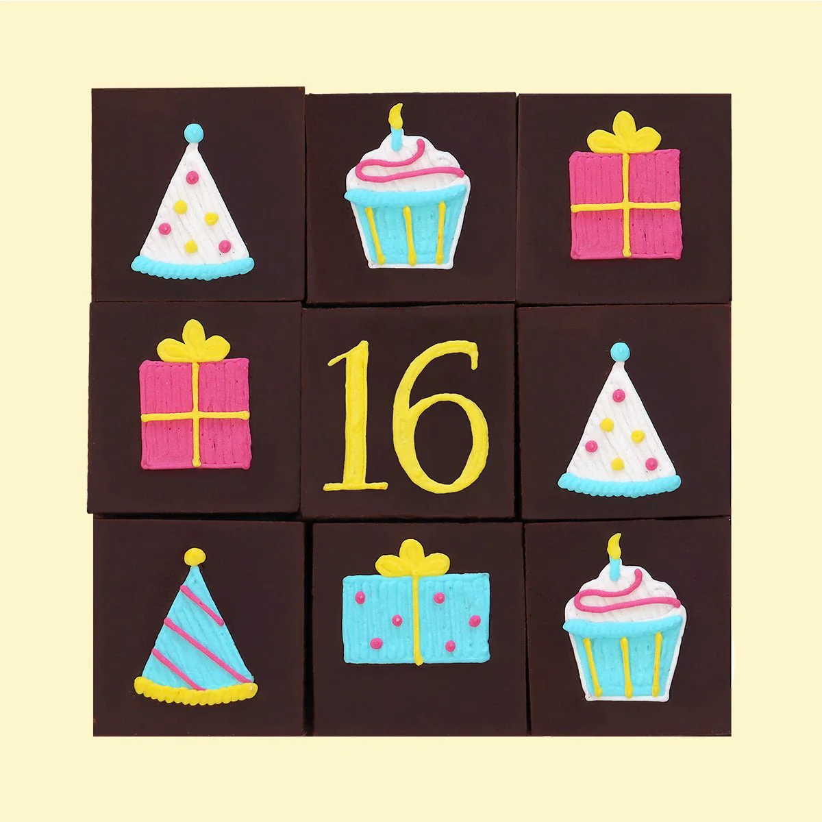 16th Birthday Milestone Brownies - Image 3