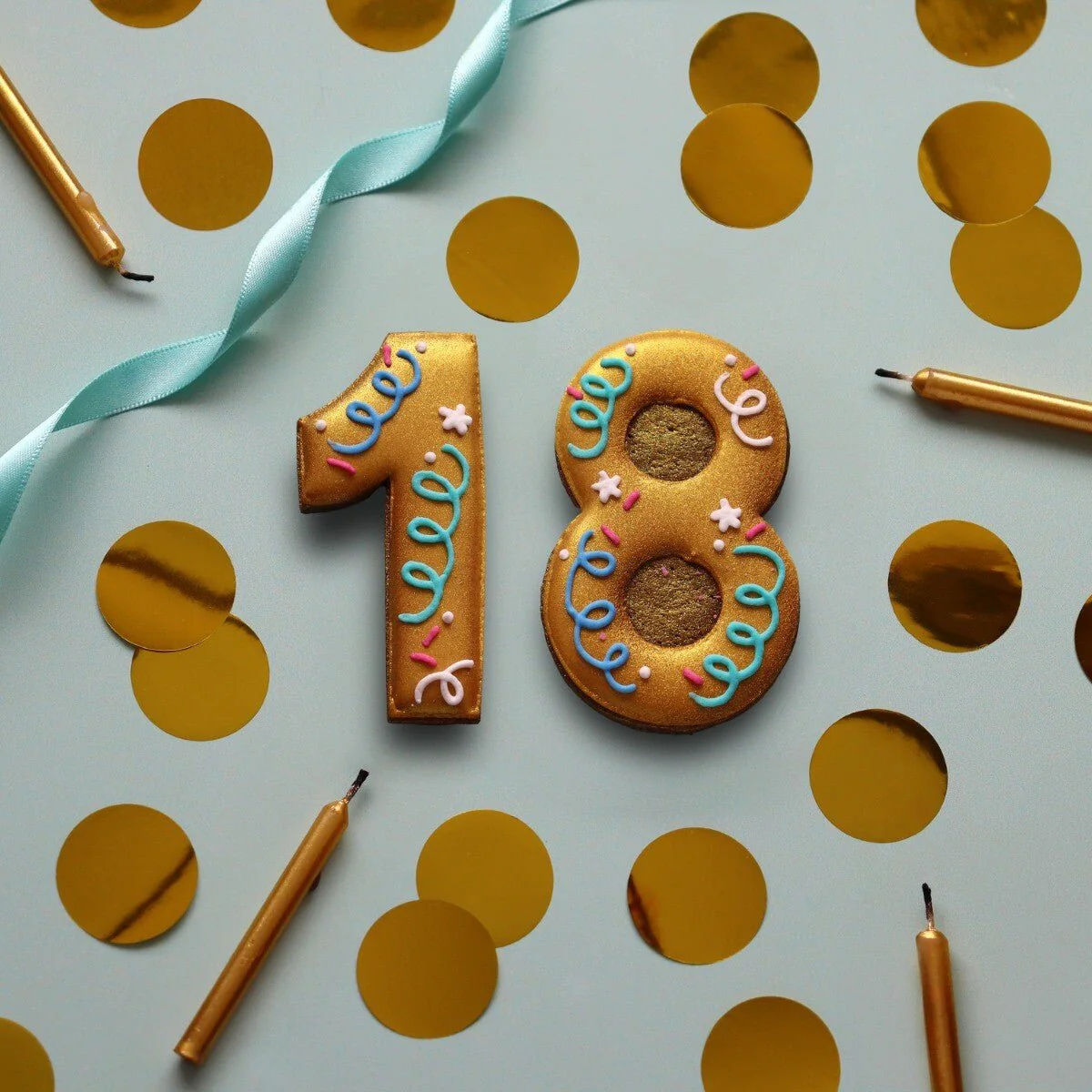 18th Birthday Milestone Letterbox Biscuit - Image 2