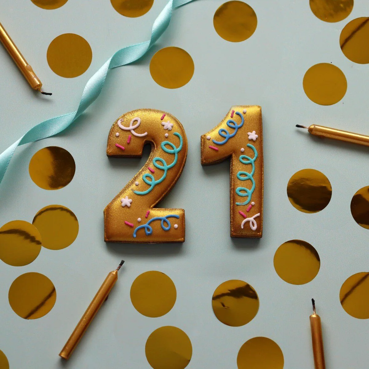 21st Birthday Milestone Letterbox Biscuit - Image 2