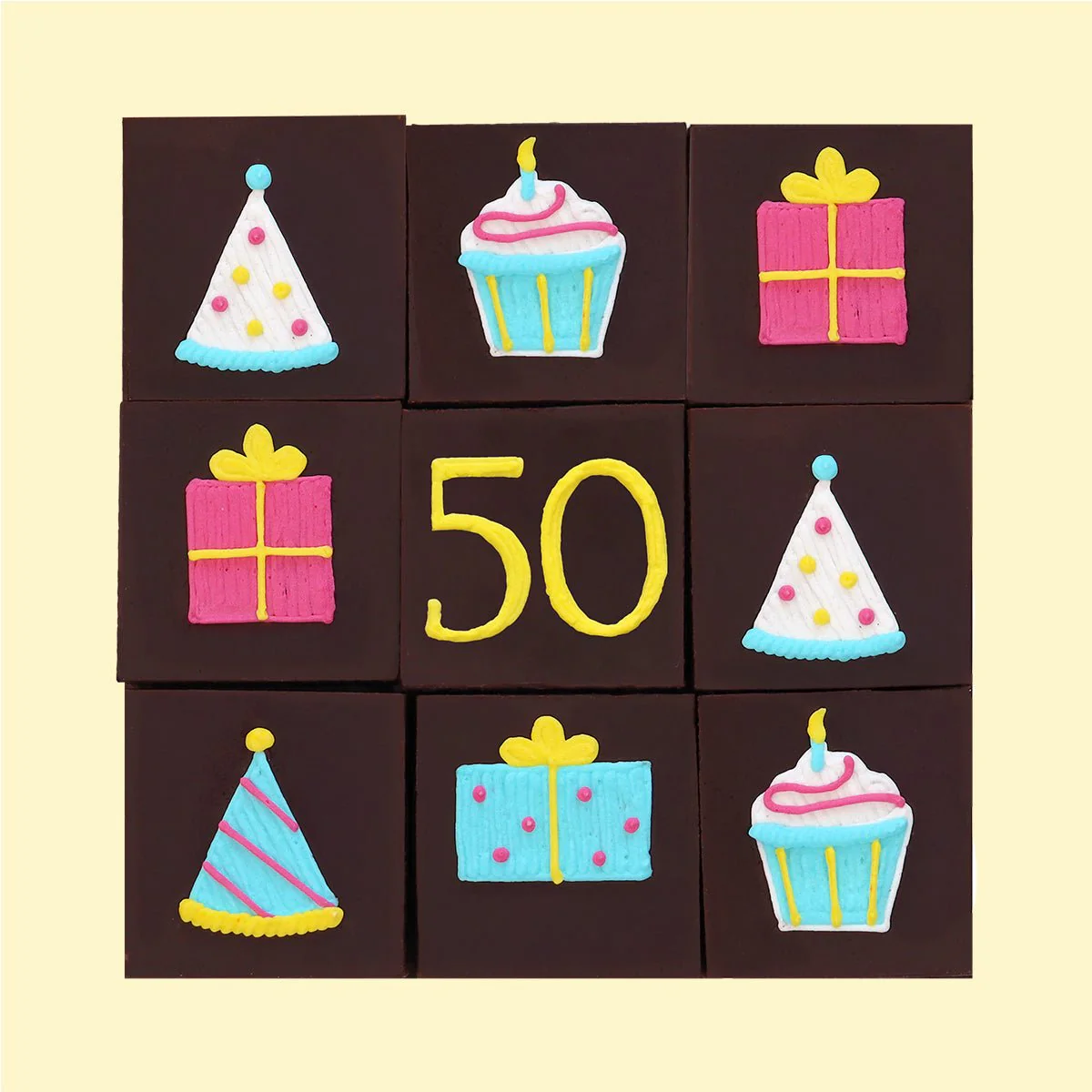 50th Birthday Milestone Brownies - Image 3