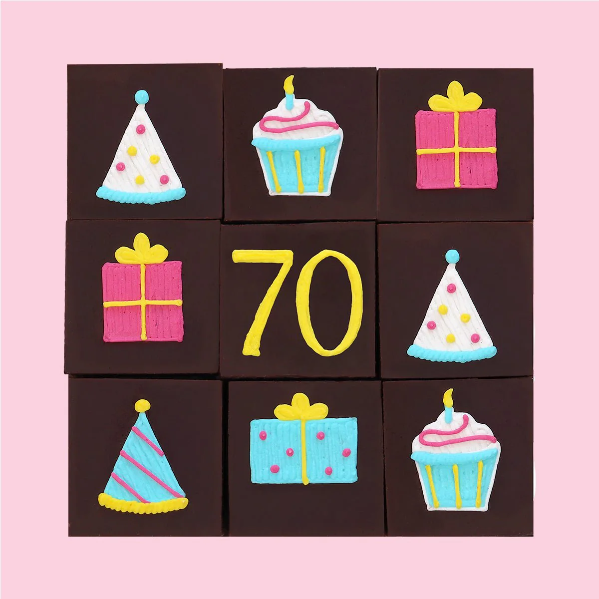 70th Birthday Milestone Brownies - Image 3