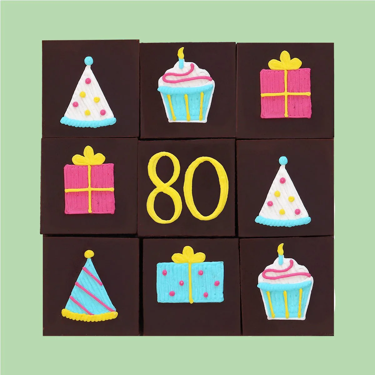 80th Birthday Milestone Brownies - Image 3