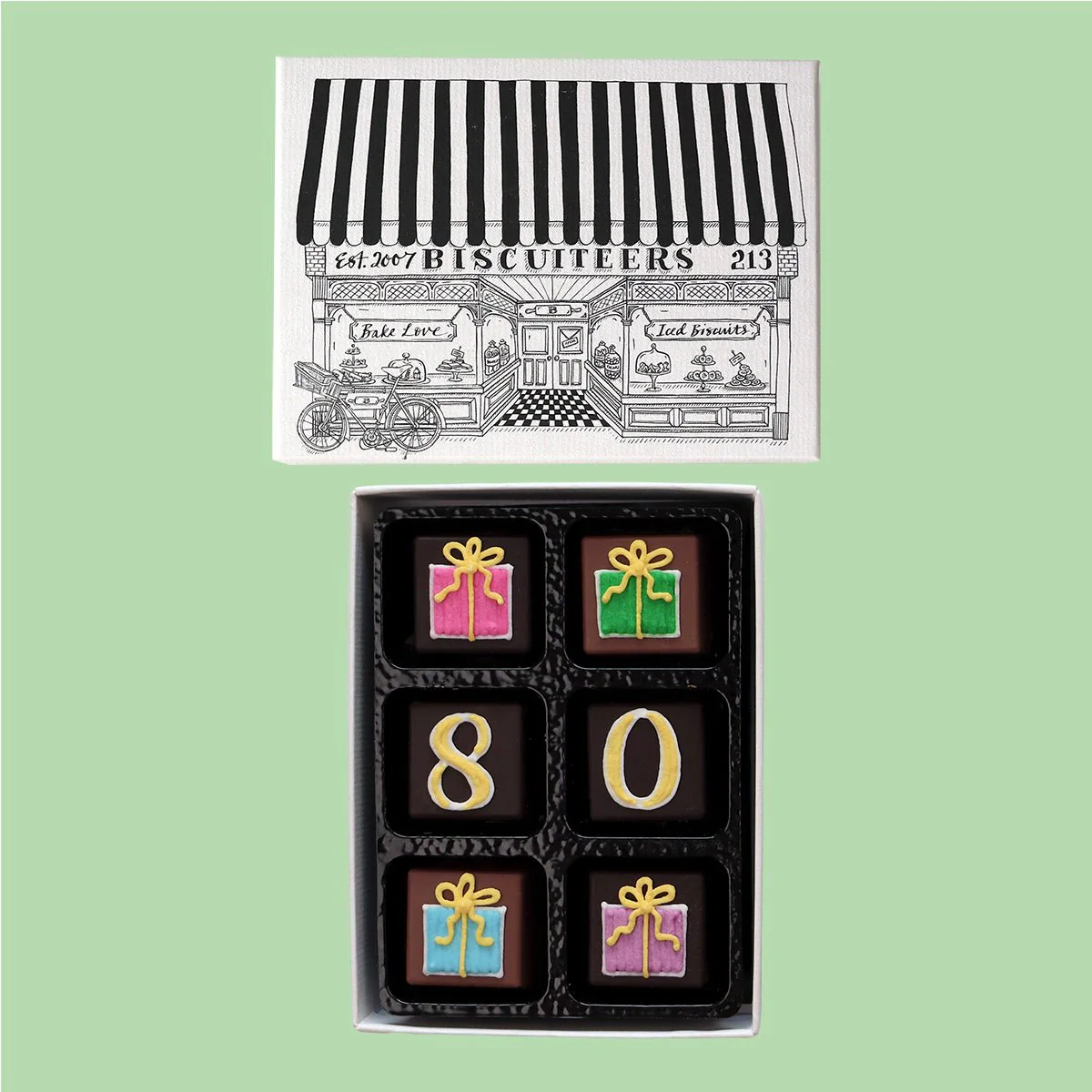 80th Birthday Milestone Little Box Of Chocolates - Image 2