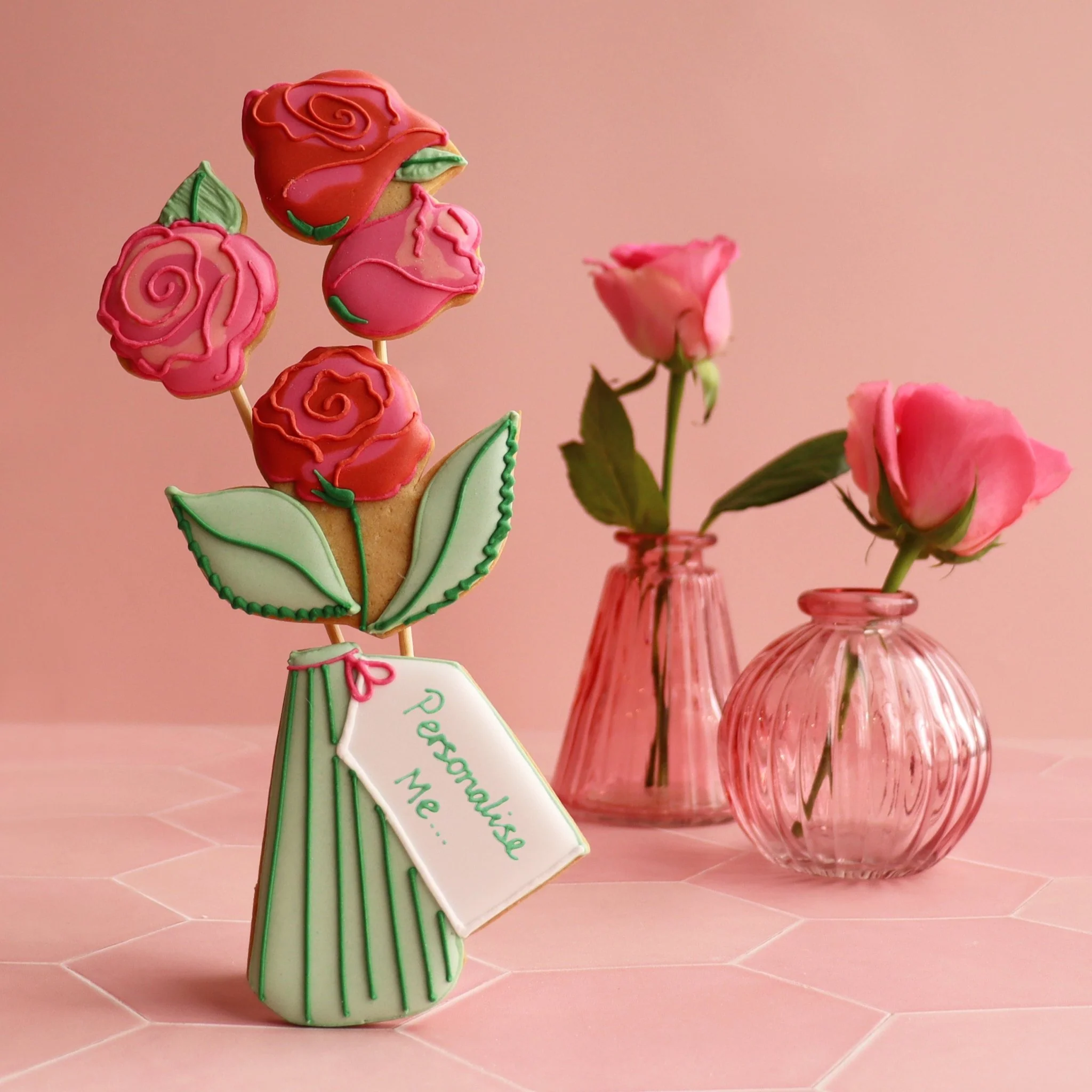 Bunch Of Roses Letterbox Biscuits - Image 2