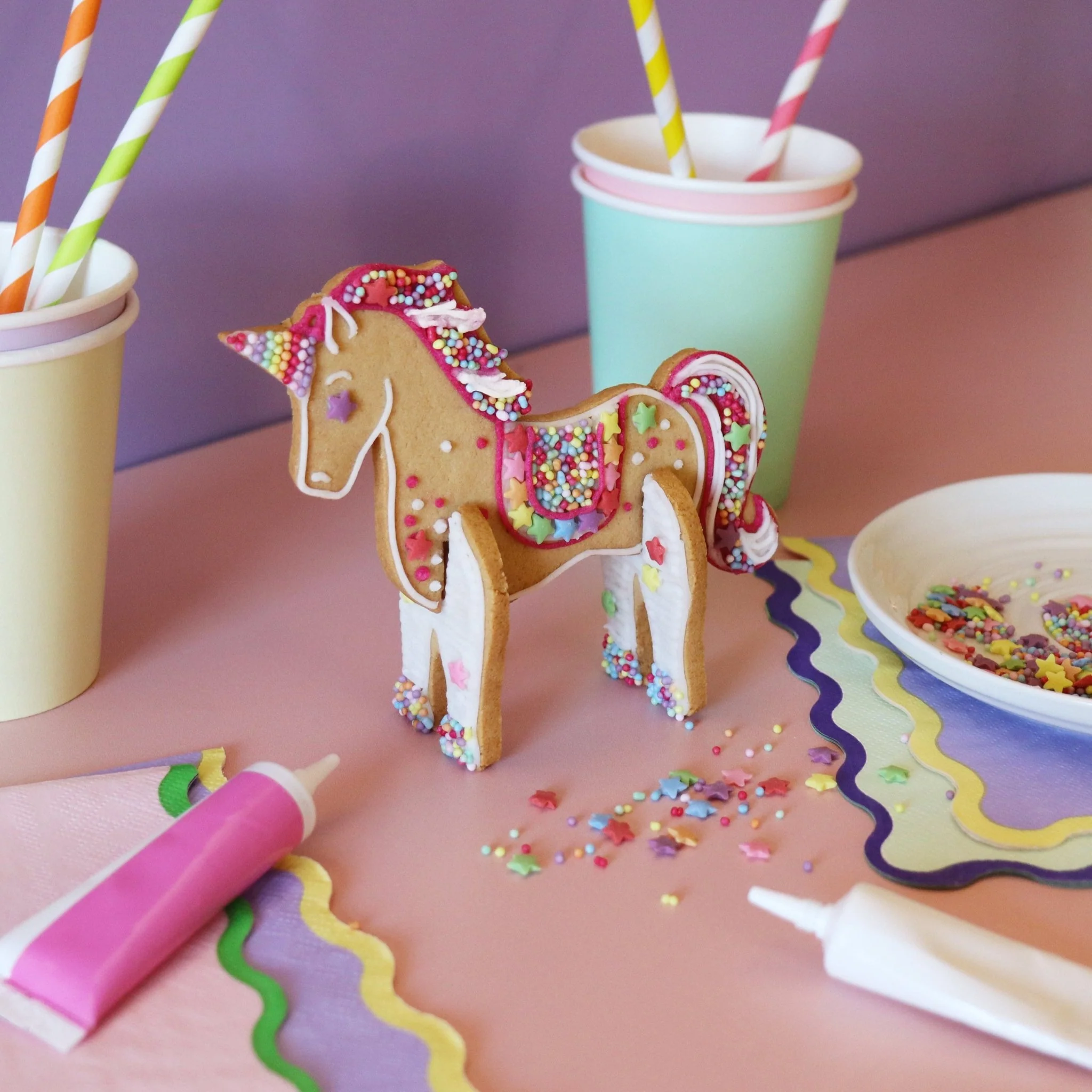 DIY 3D Unicorn Party x10 Pack - Image 2