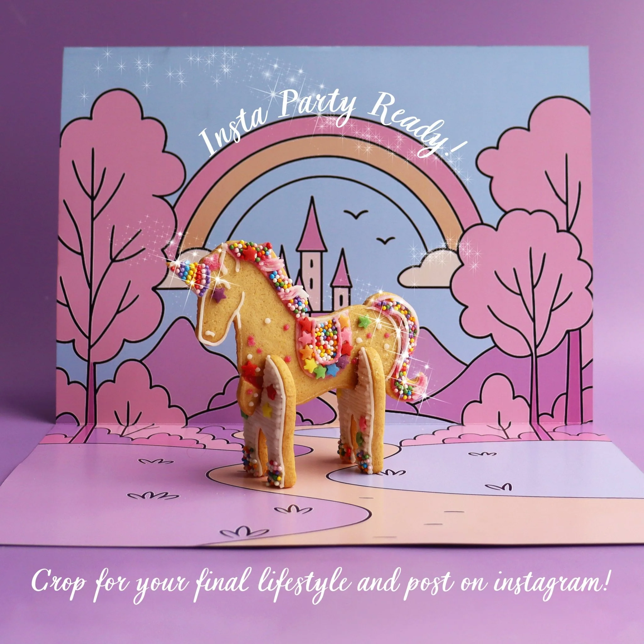 DIY 3D Unicorn Party x10 Pack - Image 3