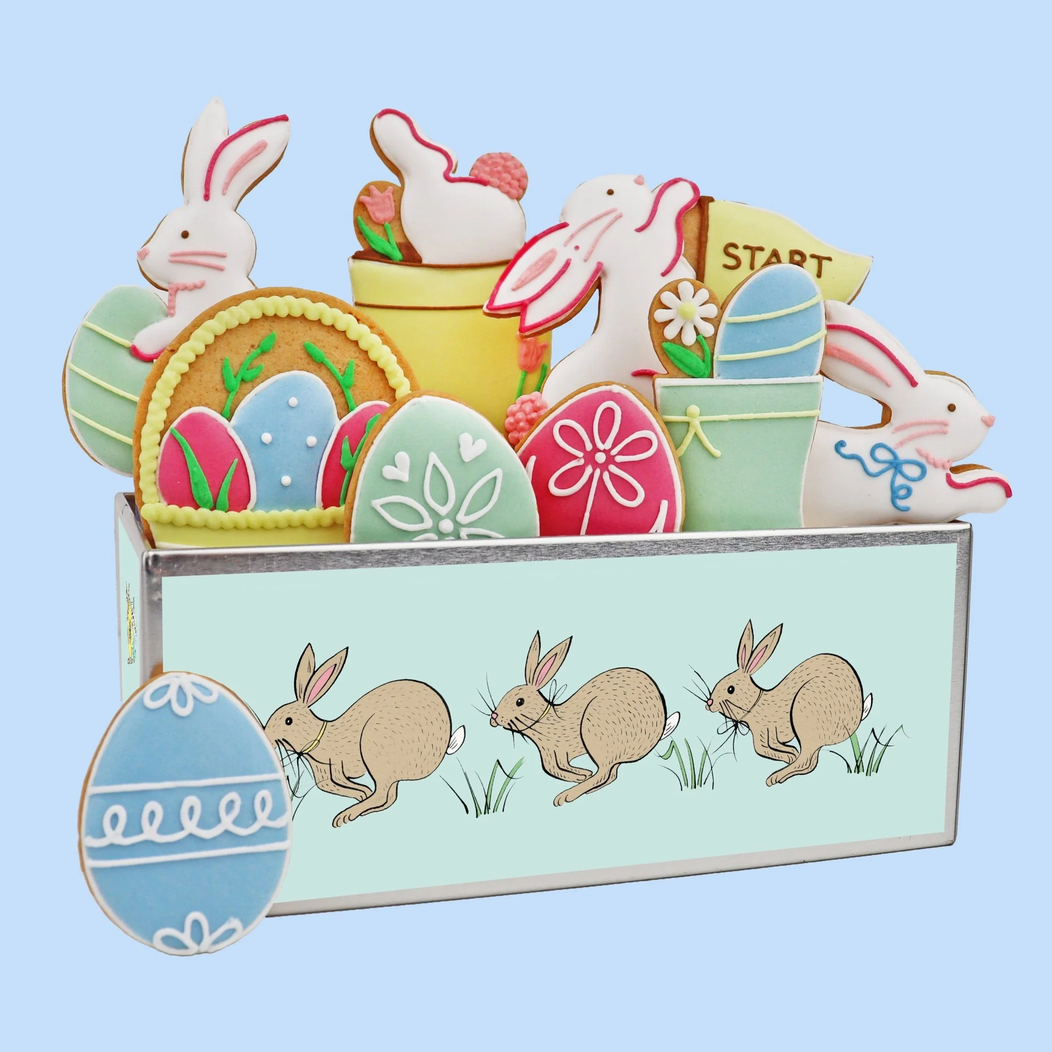 Easter Egg Hunt Biscuit Tin