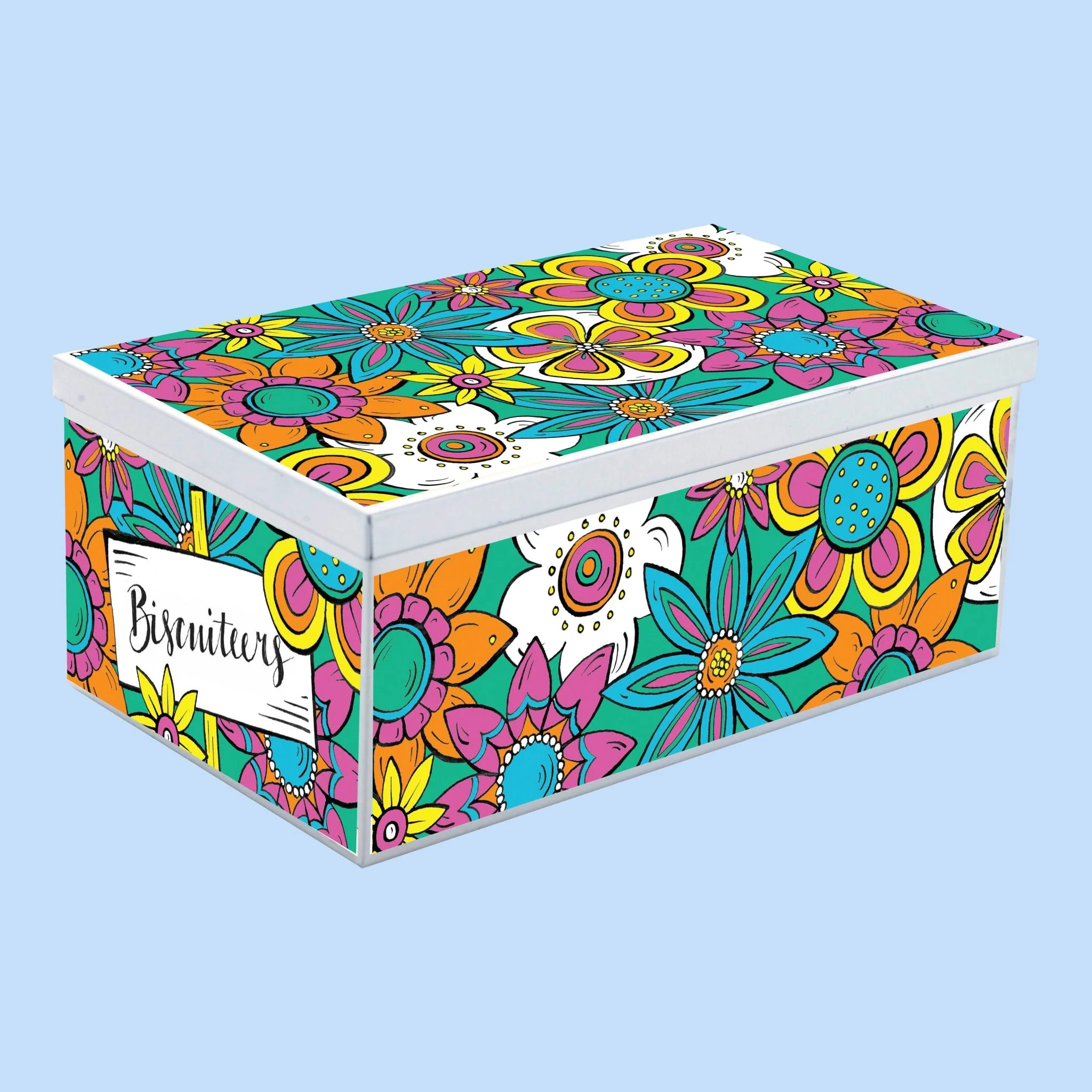 Flower Power Biscuit Tin - Image 4