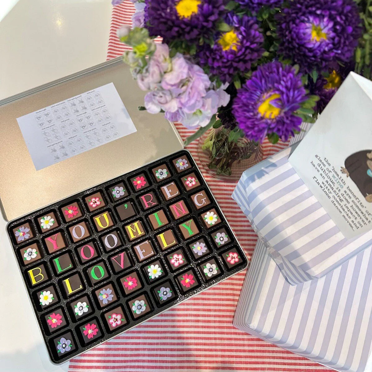Giant Tin Personalised Bouquet Chocolates - Image 5
