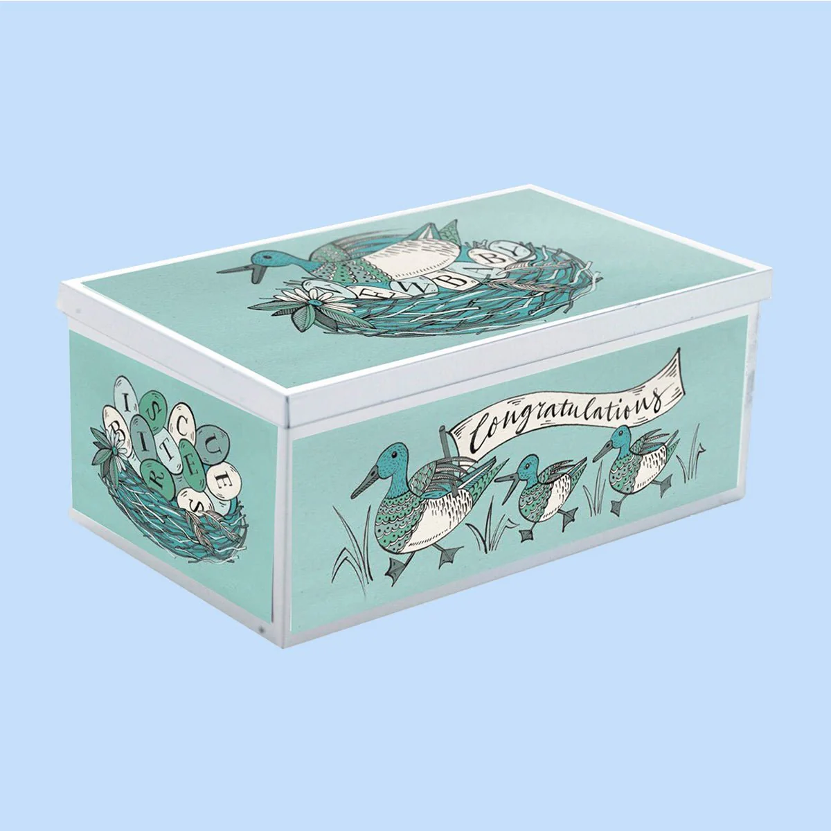 Personalised Baby Boy Biscuit Tin - Image 3