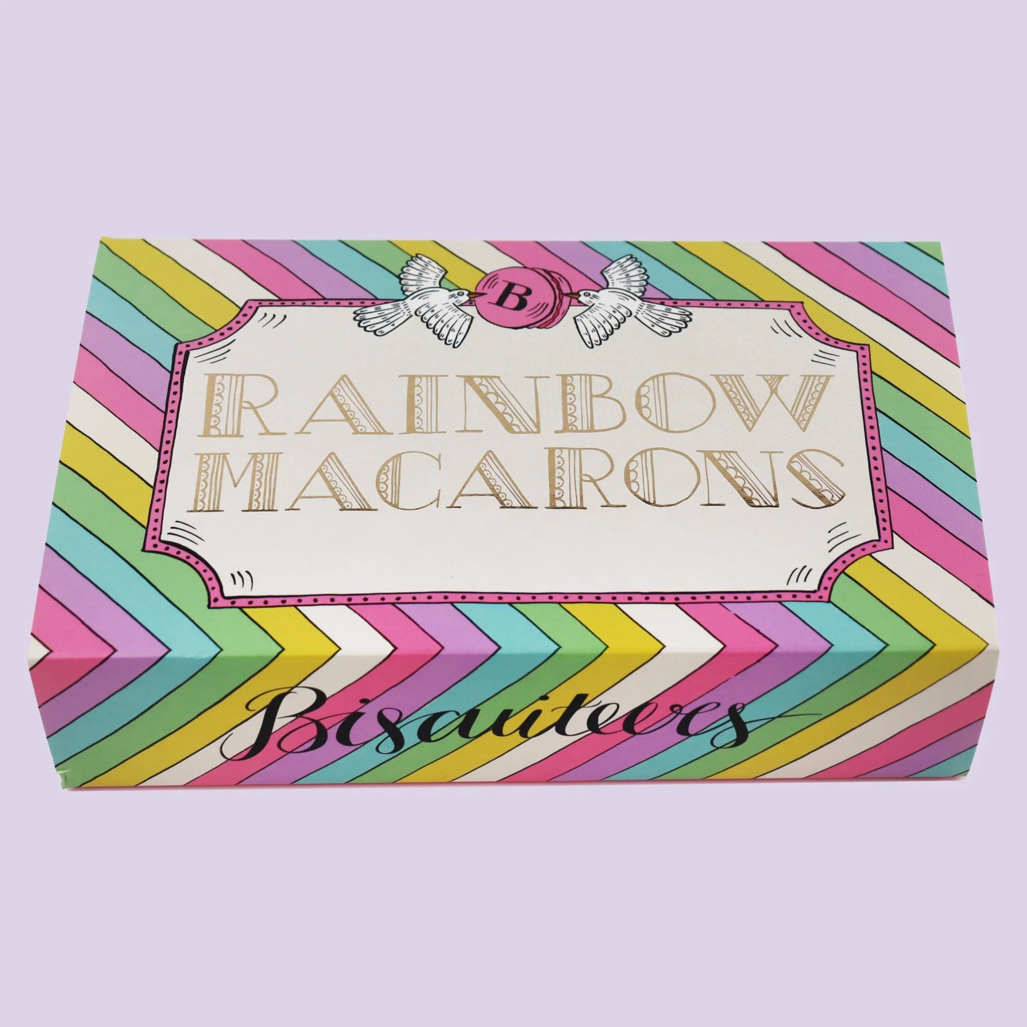 12 Rainbow Macarons - Image 5