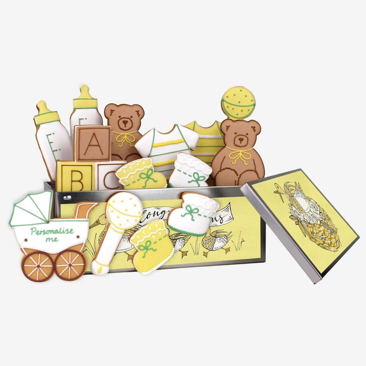 Baby Shower & Bunny Biscuit Gift Box - Image 2