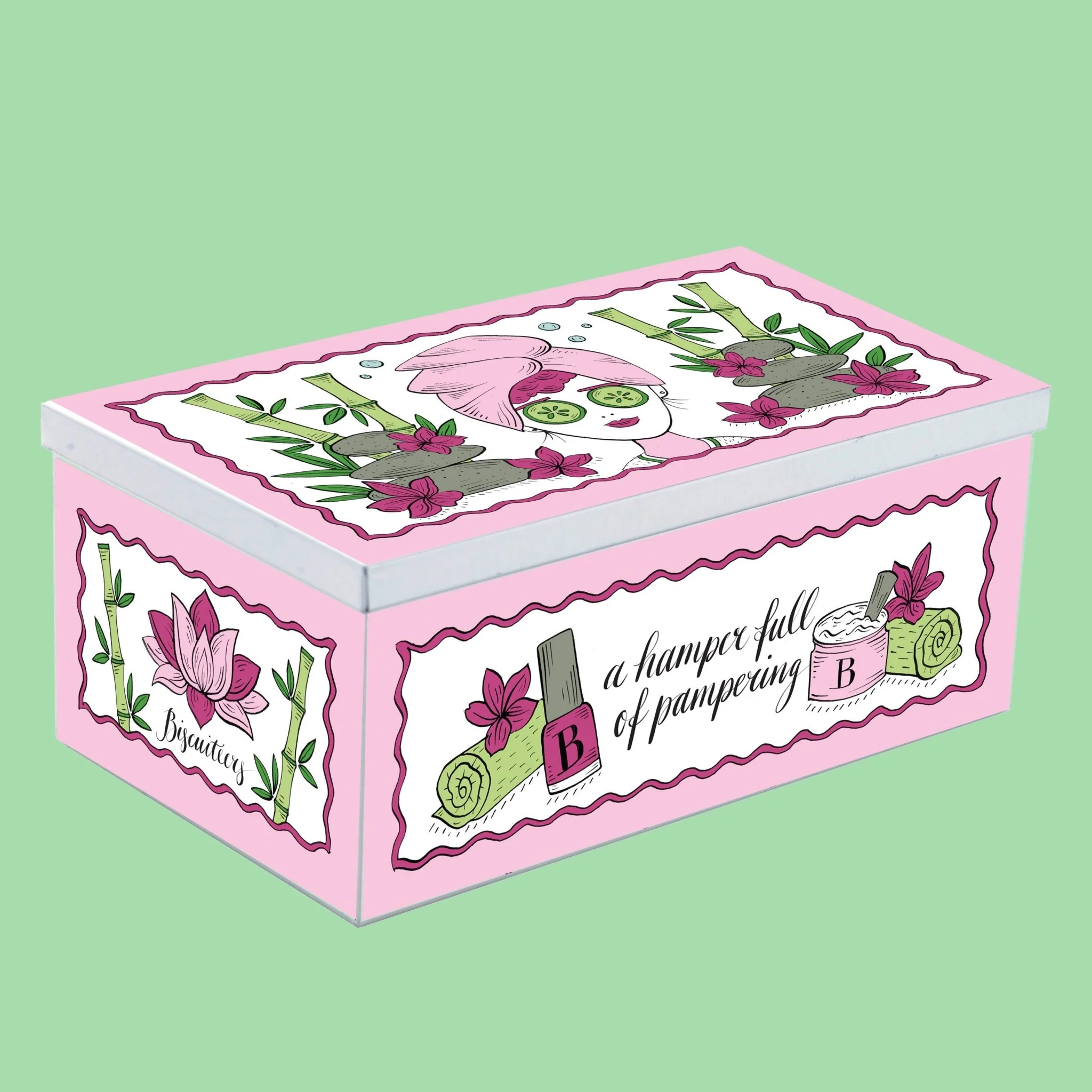 Pamper Hamper Biscuit Tin - Image 4
