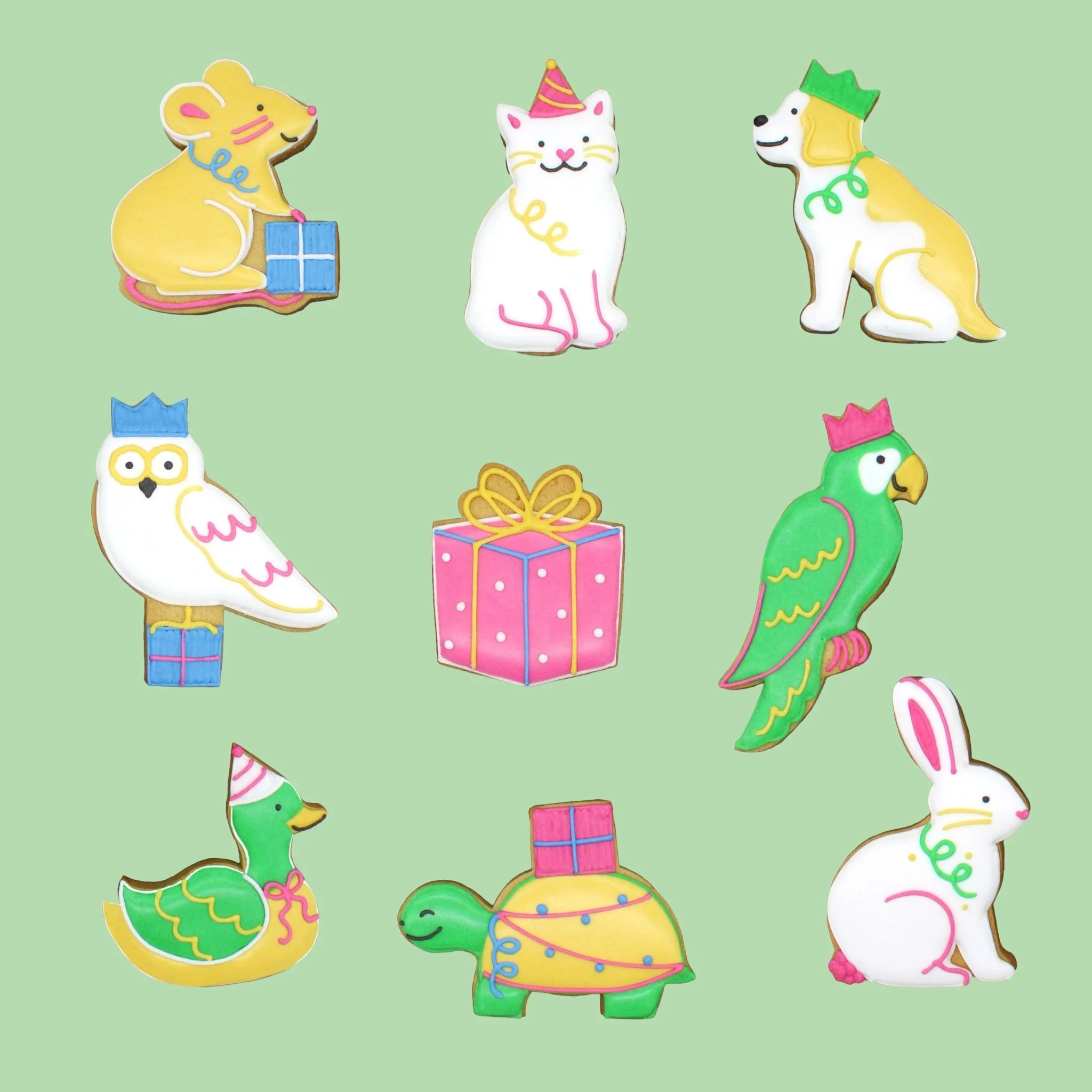 Birthday Party Animals Biscuit Tin - Image 3