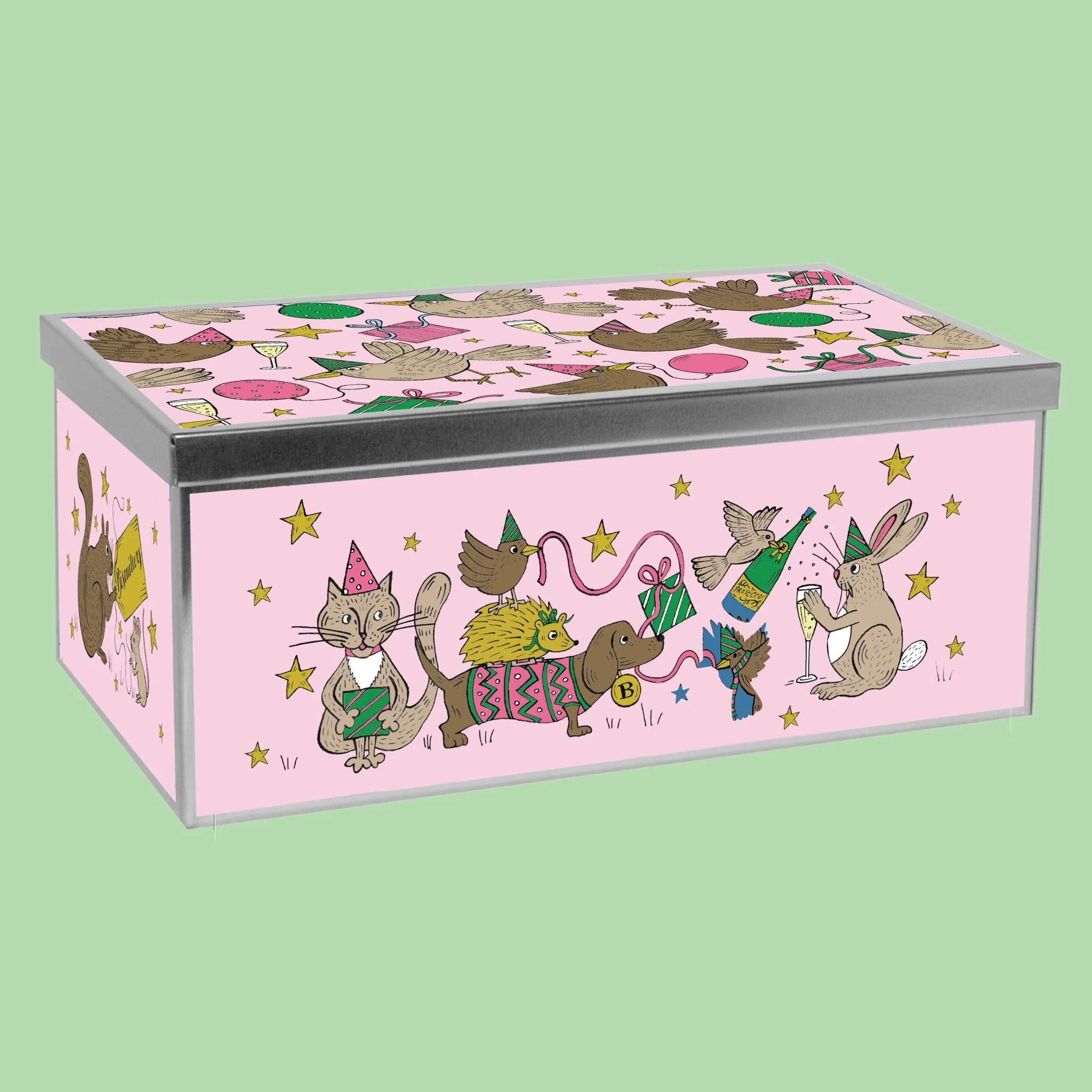 Birthday Party Animals Biscuit Tin - Image 4