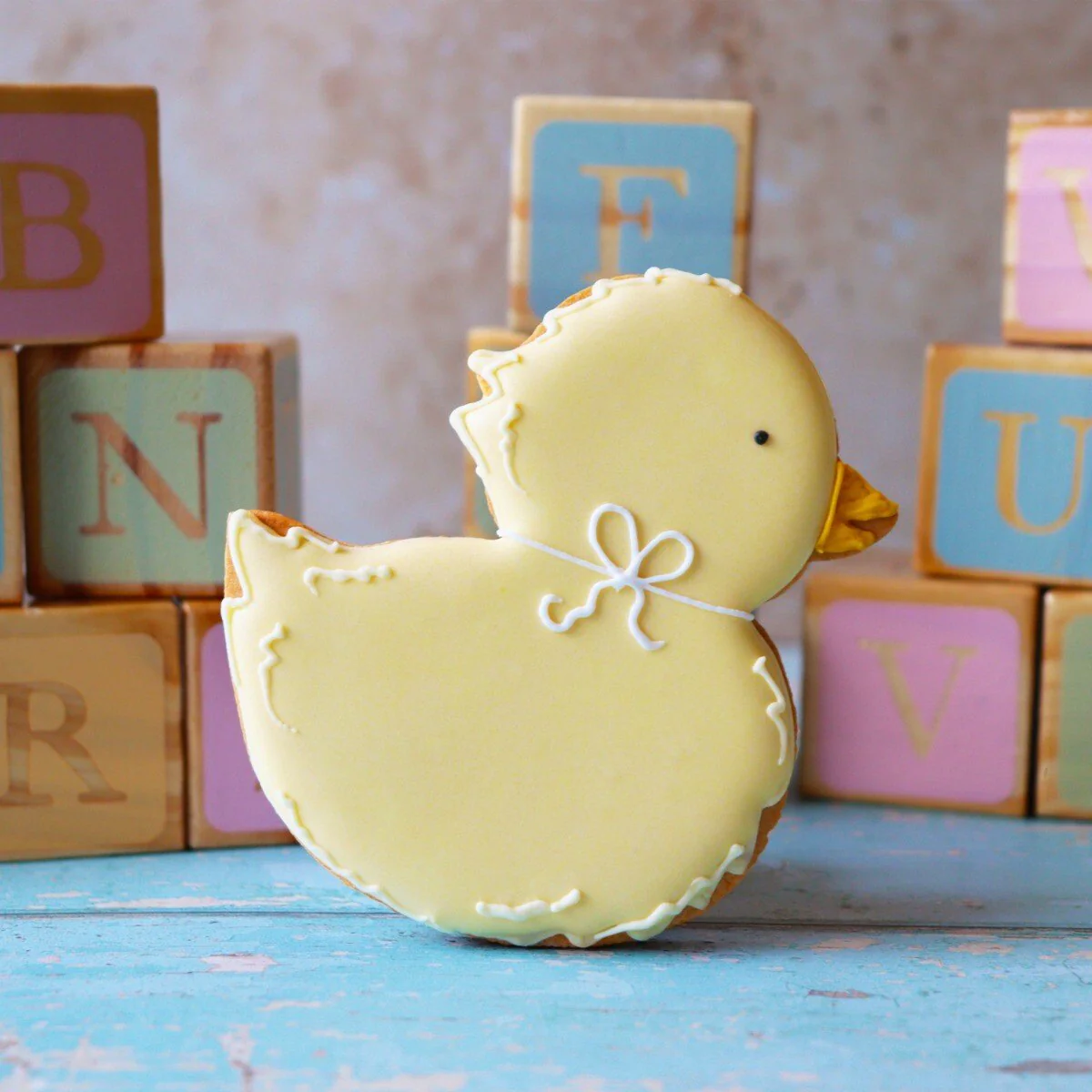 Personalised New Baby Duck Letterbox Biscuit - Image 2