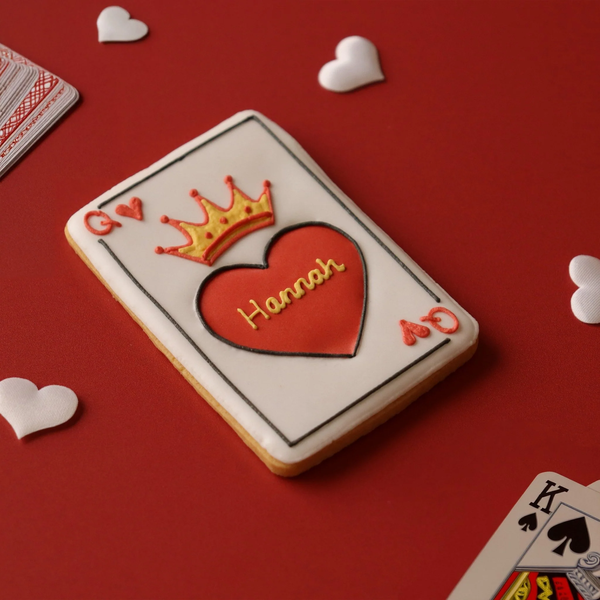 Personalised Queen of Hearts Letterbox Biscuit - Image 2