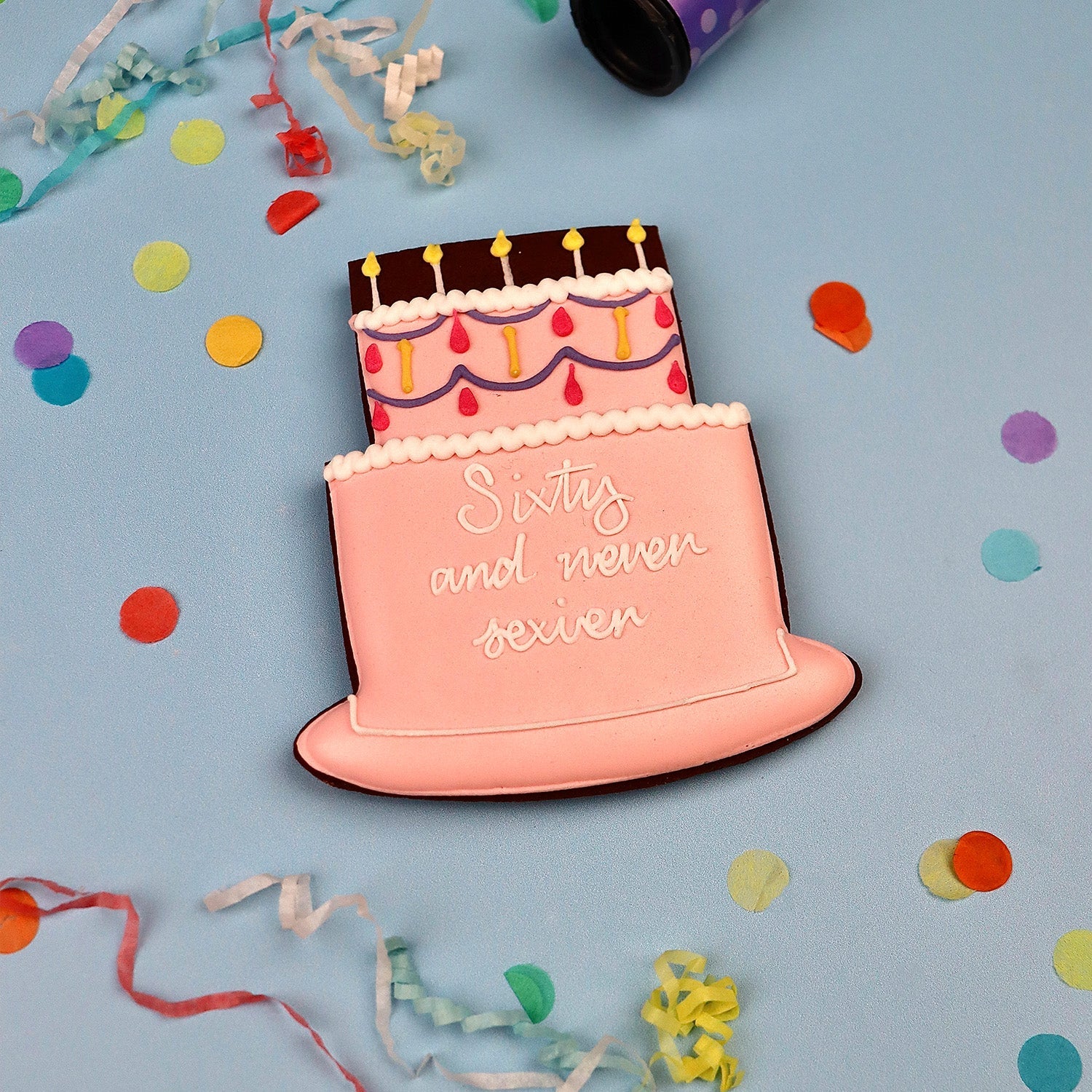 Pink Happy Birthday To You Letterbox Biscuit - Image 3