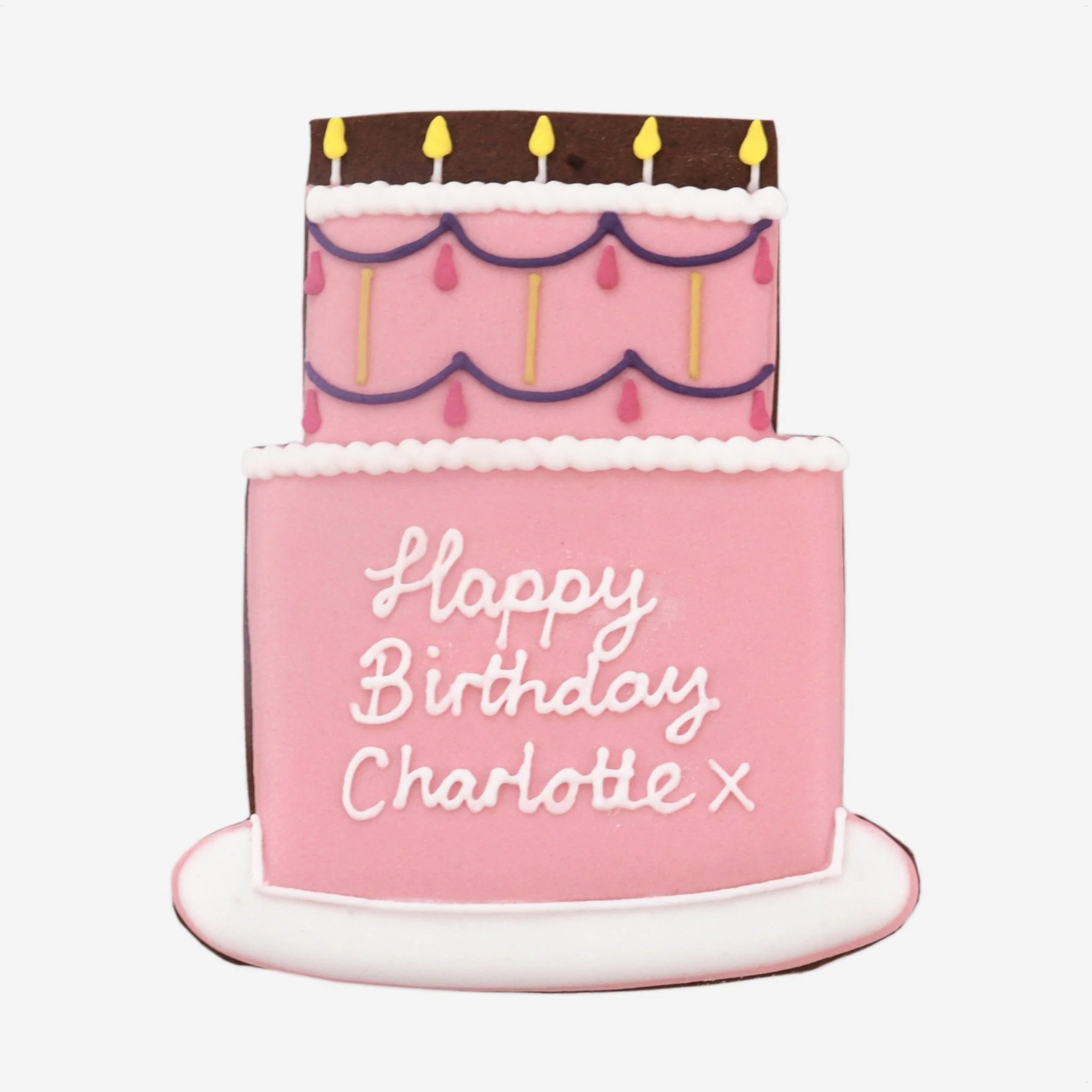 Pink Happy Birthday To You Letterbox Biscuit - Image 4