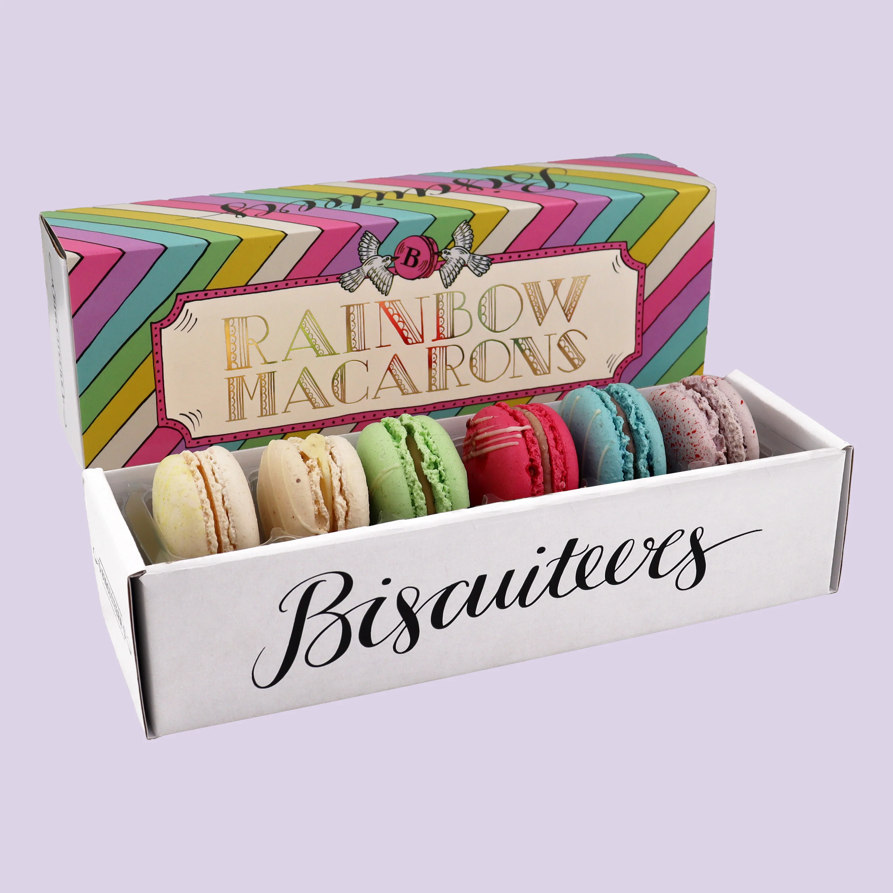 Rainbow Macarons Mini Gift Box - Image 3