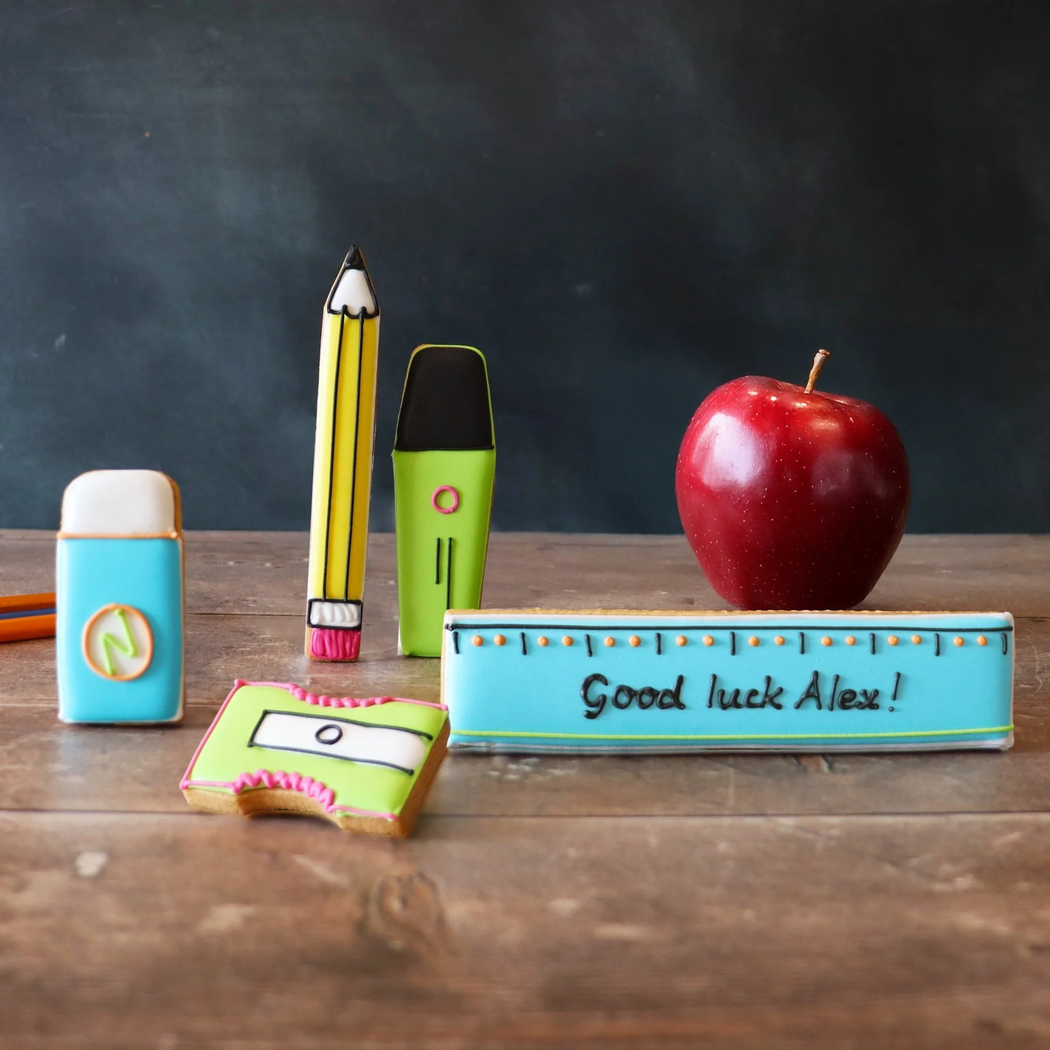 Pencil Case Letterbox Biscuits - Image 2