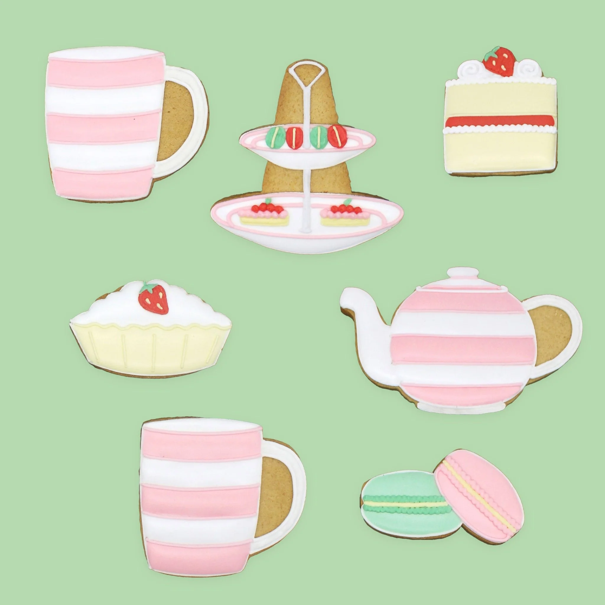 Biscuiteers x Cornishware Time for Tea Biscuit Tin - Image 3