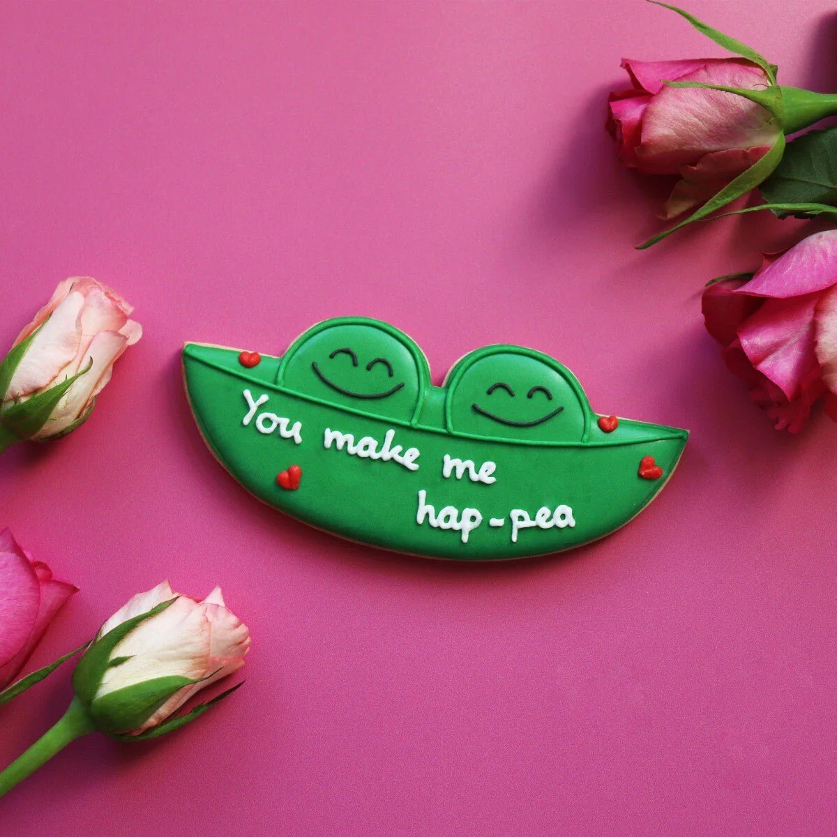 You Make Me Hap-pea Letterbox Biscuit - Image 2